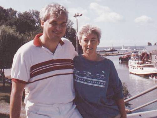 MARJORIE AND CHUCKY PORT DOVER BRIDGE 1988